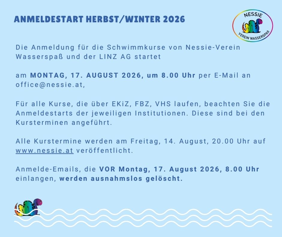 Anmeldestart Fr&uuml;hjahr/Sommer 2026